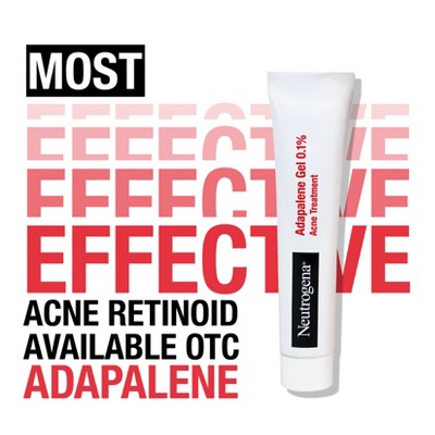 Neutrogena Stubborn Acne Adapalene Gel with 0.1% Adapalene Acne Treatment - 1.6oz