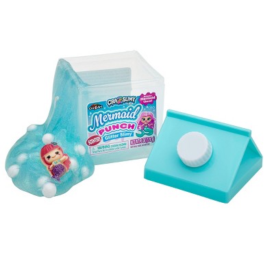 Cra-Z-Slimy Mermaid Punch Glitter Scented Slime with Mermaid Charm: Encourages Creativity, Includes Single Piece
