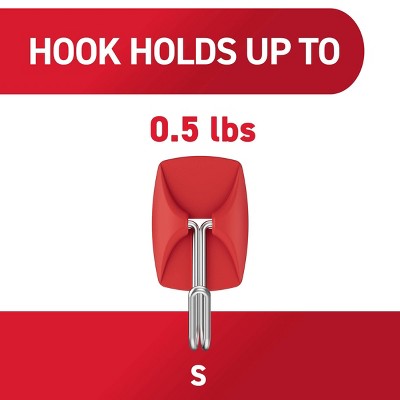 Command 9pk Damage-Free Hanging Small Wire Hooks with 12 Adhesive Strips Chili Pepper