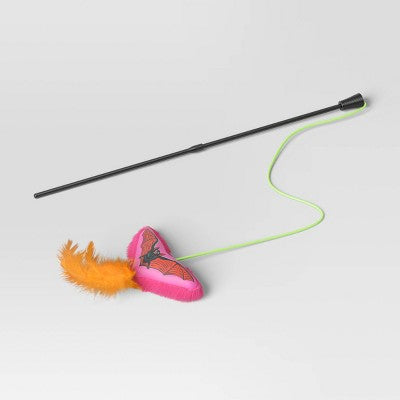 Halloween Retro Bat Wand Cat Toy - Hyde & EEK! Boutique Purple