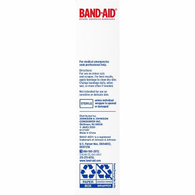 Band-Aid Brand Tough Strips Adhesive Wound Bandage, Extra Large, 10 ct
