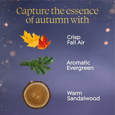 Glade Air Freshener Plug Ins Fall Scented Oil Diffuser Refills - Embers & Sandalwood - 1.34 fl oz/2pk