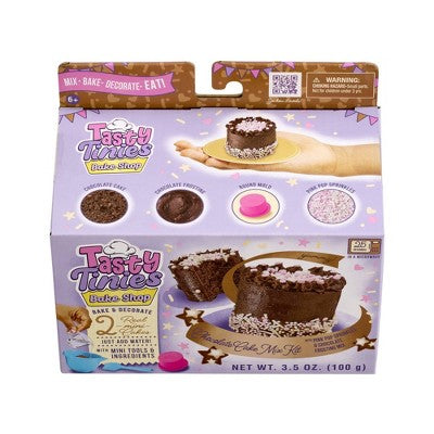 Goliath Tasty Tinies Bake Shop Chocolate Cake Mix Kit with Pink Pop Sprinkles & Chocolate Frosting Mix