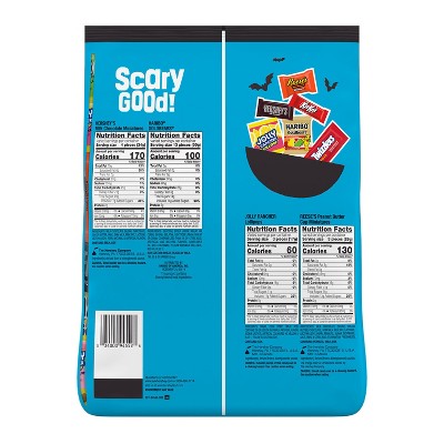 HERSHEY'S Chocolate and Sweets Assorted Halloween Candy Miniatures - 31.55oz/100pc