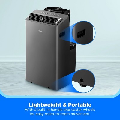 Midea DUO 10,000 BTU SACC Smart Inverter Portable Air Conditioner, Grey (LOCAL PICKUP ONLY)