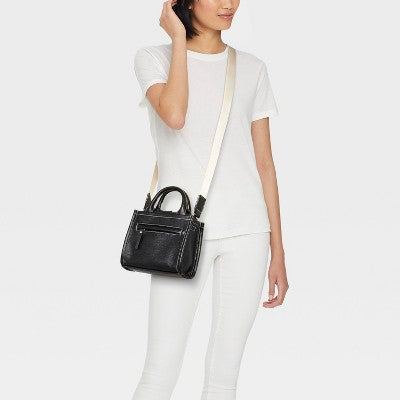 Mini Tote Crossbody Bag - Wild Fable Black