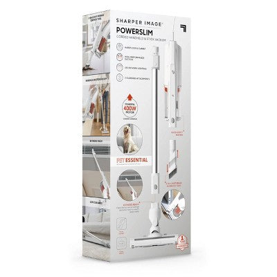 Sharper Image Powerslim Corded Handheld and Stick Vacuum White (LOCAL PICKUP ONLY)