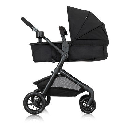 Evenflo Pivot Modular Travel System with LiteMax Infant Car Seat with Anti-Rebound Bar - Oxford Black (LOCAL PICKUP ONLY)