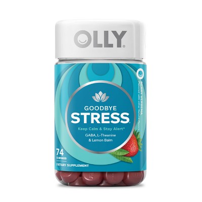 OLLY Goodbye Stress Tallboy Multivitamins Gummies - 74ct