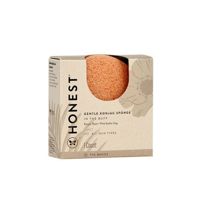 Honest Beauty Gentle Konjac Sponge with Kaolin Clay - 1ct
