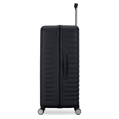 American Tourister Trunk Hardside Spinner Suitcase - Black: Wheeled Check Luggage