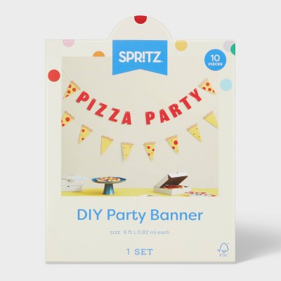 Pizza Party Banner - Spritz