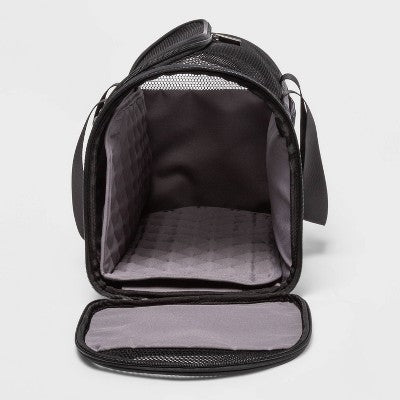 Signature Pet Dog Carrier Duffel Bag Black - Open Story