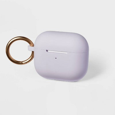 Apple AirPods (3rd Generation) Silicone Case with Clip - heyday Purple