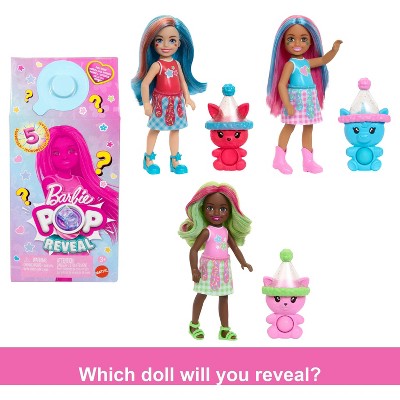Barbie Chelsea Pop Reveal 5.5" Shakes Series Doll with Scent & Color Change