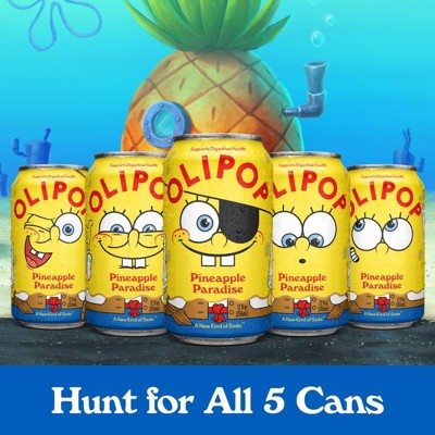 OLIPOP Spongebob Pineapple Paradise Soda - 4pk/12 fl oz Cans
