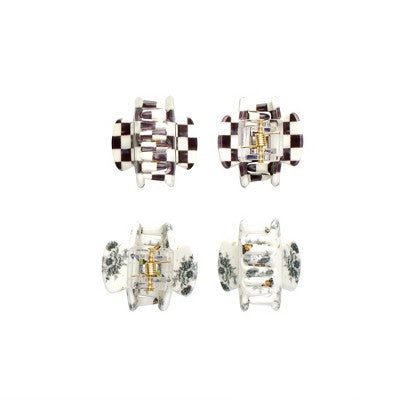 Goody x MacKenzie Childs Mini Claw Clip - Black - 4ct