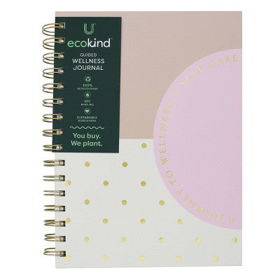 Continental Accessory Journey to Wellness Guided Twin Wire Journal 6.75"x8.5" 100 Sheets