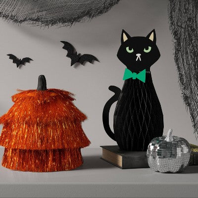 Large Fringed Pumpkin Figurine - Hyde and EEK! Boutique Orange