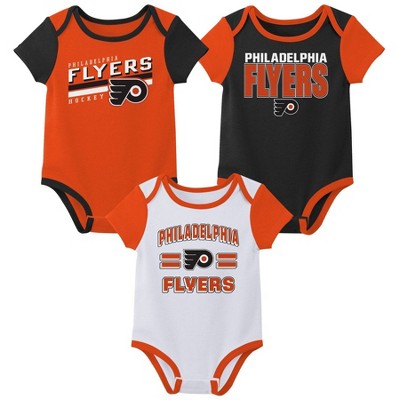 NHL Philadelphia Flyers Infant Boys' 3pk Bodysuit - 12M