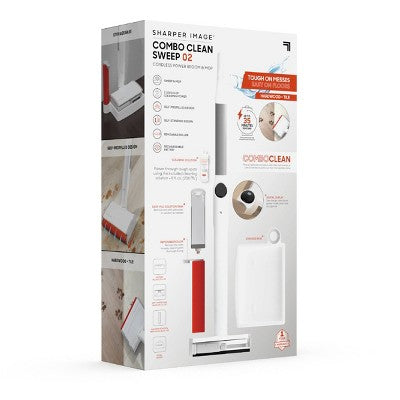 Sharper Image Combo Clean Sweep 02, Cordless Power Broom & Mop White (LOCAL PICKUP ONLY)