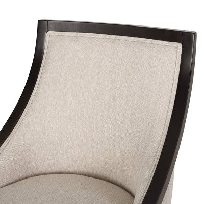 Christopher Knight Home Set of 2 Thurber Birch Wood Upholstered Dining Chairs Beige/Walnut (LOCAL PICKUP ONLY)