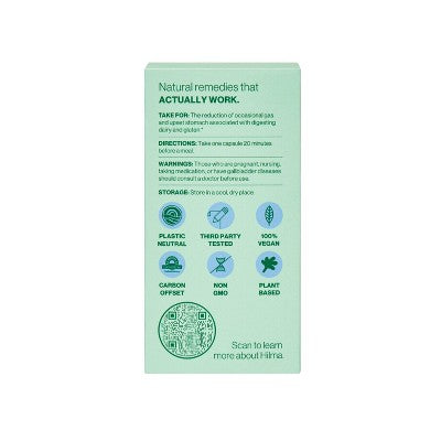 Hilma Dairy + Gluten Digestive Enzymes Vegan Capsule - 30ct