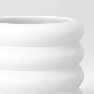 Small Bubble Ceramic Planter White - Room Essentials