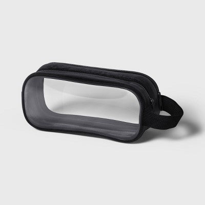 Clear Plastic Pouch Black - up&up