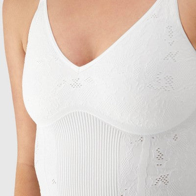 Maidenform Women's Shapewear Bodysuit MST008 White XL Pull-On