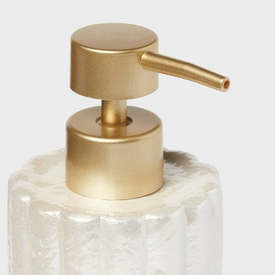 Fluted Capiz Soap Pump - Threshold