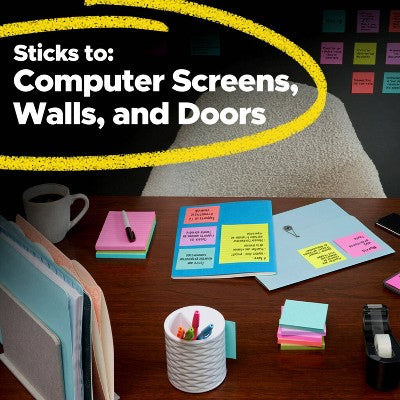 Post-it 3pk Super Sticky Summer Joy