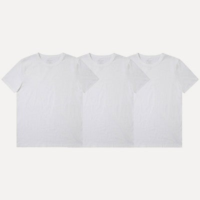 Pair of Thieves Men's 3pk SuperiAir Cotton Crew Neck Undershirt - White M: Tagless, Jersey,