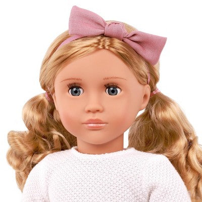 Our Generation Effie 18'' Fashion Doll Pink Bow & Skirt Outfit