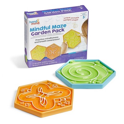 Hand2Mind Mindful Maze Garden Pack: Educational Plastic Teaching Aid for Toddlers and Preschoolers