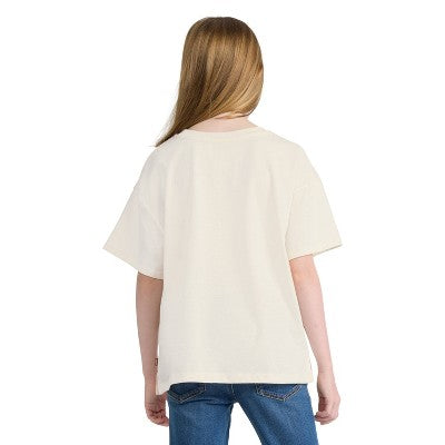 Levi's Girls' 'Coastal Escape' Oversized T-Shirt - Off-White L