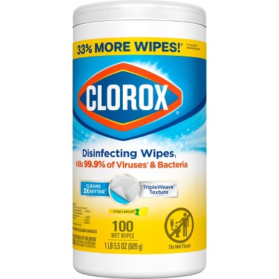 Clorox Lemon Disinfecting Wipes - 100ct
