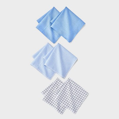 Men's Solid Hankies and Handkerchieves - Goodfellow & Co White/Blue
