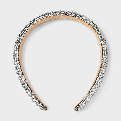 Gemstone Padded Headband - A New Day Silver