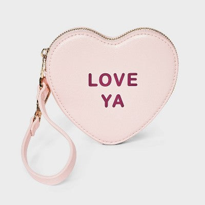 Conversation Heart Wristlet - A New Day Pink