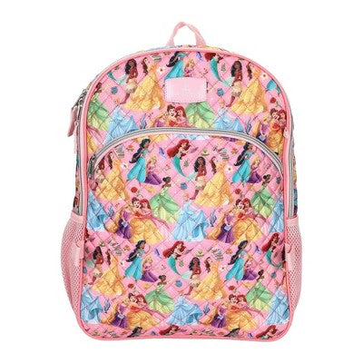 Disney Princess 5pc Set Quilted Backpack - Pink