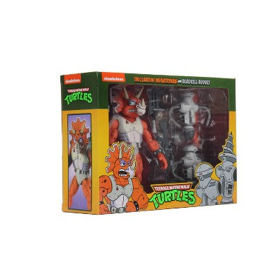 Teenage Mutant Ninja Turtles (Cartoon) - 7" Scale Action Figure - Triceraton Infantryman & Roadkill