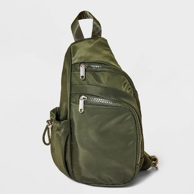 Flap Sling Crossbody Bag - Wild Fable Green