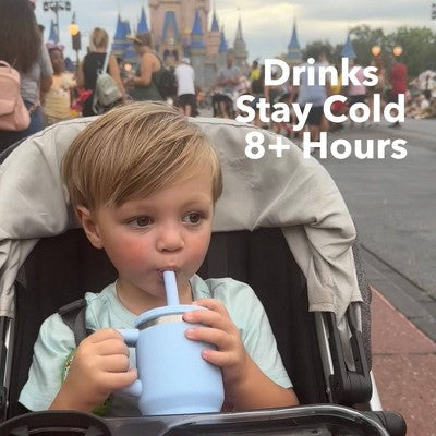 Re-Play 10oz Recycled Stainless Steel Mini Tumbler for Toddlers - Ice Blue