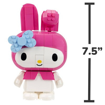 BLDR Deluxe Large-Form Buildable Character - Hello Kitty & My Melody: 742-Piece Plastic Set for Creative Thinking