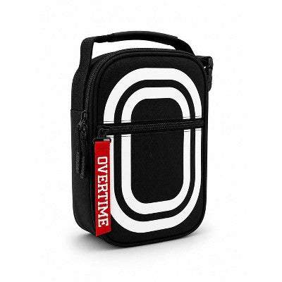 Overtime Big O Dual Compartment Lunch Box - Black and White