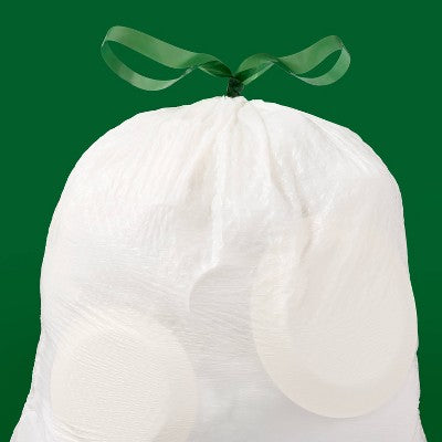 Holiday Drawstring Trash Bags - Winter Pine Scent - 13 Gallon - 25ct - up&up