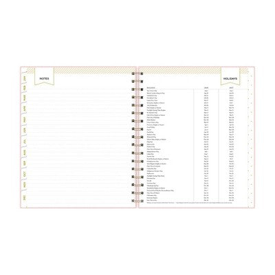 Blue Sky Day Designer 2026 Weekly/Monthly Faux Leather Hardcover Planning Calendar 7"x9" Blush