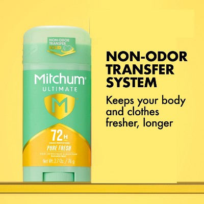 Mitchum Women's 72-Hour Solid Deodorant - Pure Fresh - 2.7 oz: Vegan, Under Arm, Antiperspirant