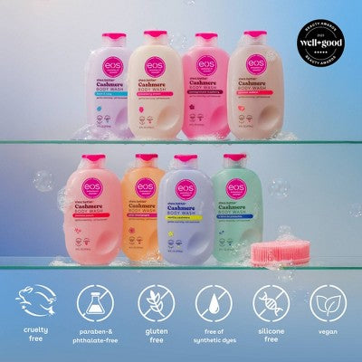 eos Cashmere Body Wash - Pomegranate Raspberry - 16 fl oz: Vegan, Dye-Free, Gel Form, Sensitive Skin